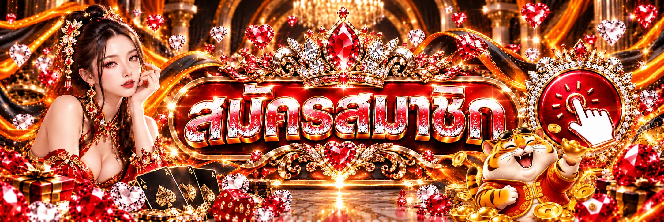 แบนเนอร์สมัครสมาชิกผ่านทางเข้า Huay2u